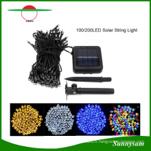 Lumière solaire de ficelle de lumières de Noël solaire de 200 LED pour la décoration à la maison de jardin